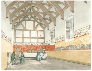 The Great Hall of Cothay Manor, Near Wellington, Somerset
