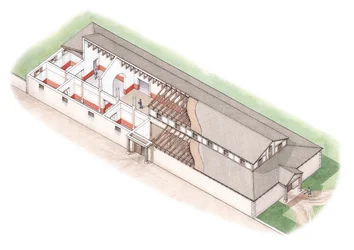 The North Range, Brading Roman Villa, Isle of Wight, c.200-250