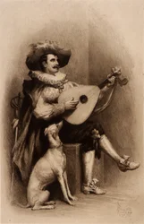 Musician and Dog