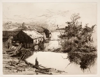 Mills at Mispek, N.B., 1884