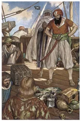 Representation of Barbaresque Pirates in the Mediterranean Sea in Henry Gilbert