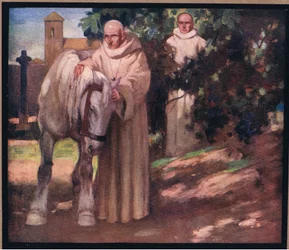 St Columba and the white horse