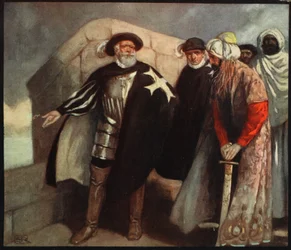 The White Cross Knights in the Fort of Saint Angelo, illustration from 