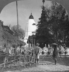 An Umbrella Shaped Pagoda, Bhamo, Burma