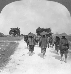 Off to China from Bhamo, Burma, 1908