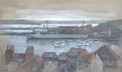 Overcast Harbor View