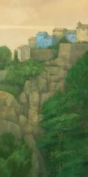 Warm Cliffside Village