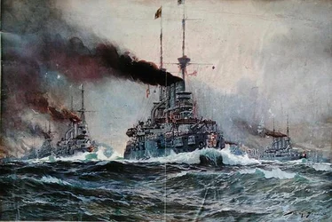 The German Flotilla at Sea