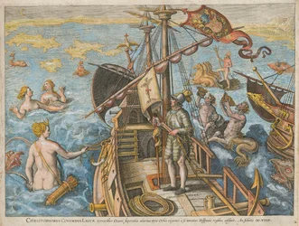 Christophorus Columbus Ligur Americae Retectio, 1591