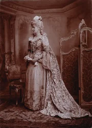 Maud, Marchioness of Lansdowne, as Lady Keith, wife of the British Ambassador to the Court of the Empress Maria Theresa