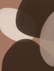 Brown Organic Shapes