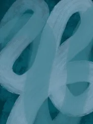 Fluid Teal Abstract