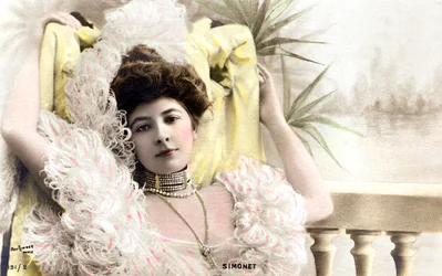 Simonet, comedian in Brussels, Postcard, c. 1900