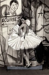 Portrait of the French actress Spinelly, in a ballerina