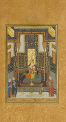 Marriage of Khusrau and Shirin, Folio 104 from a Khamsa Quintet of Nizami