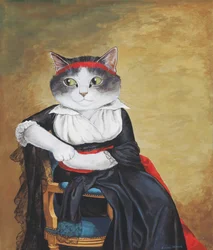 Illustration from Cats Galore! A Compendium of Cultured Cats