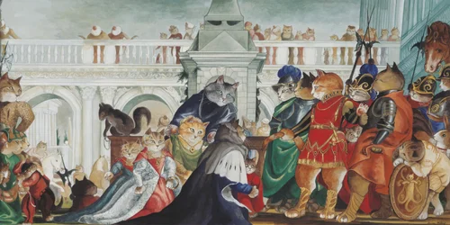 Illustration from Cats Galore! A Compendium of Cultured Cats
