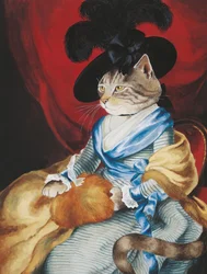 Illustration from Cats Galore! A Compendium of Cultured Cats
