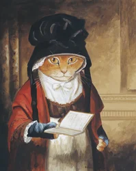 Illustration from Cats Galore! A Compendium of Cultured Cats