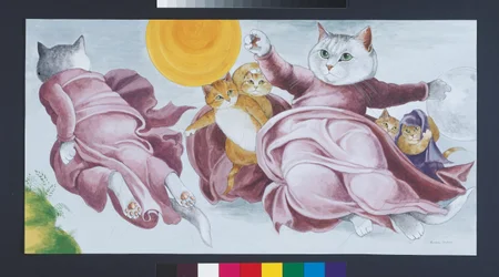 Illustration from Cats Galore! A Compendium of Cultured Cats