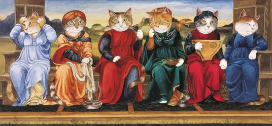 Illustration from Cats Galore! A Compendium of Cultured Cats
