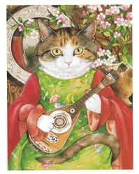 Illustration from Pre-Raphaelite Cats