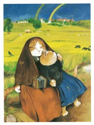 Illustration from Pre-Raphaelite Cats