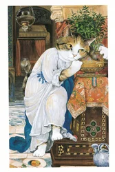 Illustration from Pre-Raphaelite Cats