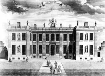 View of Marlborough House in Pall Mall, Westminster, 1741