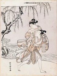 Couple on the banks of the river
