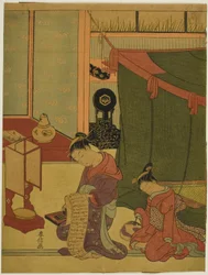 Courtesan and Her Sleepy Attendant