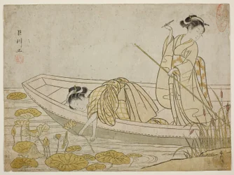 Gathering Lotus Flowers