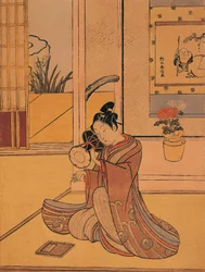 Young man playing the drum