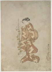 Modern Representation of the Poetess Kaga no Chiyo