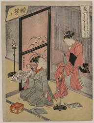 Righteousness Two Boy Prostitutes Seated by a Candle