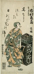 The Actor Ichimura Kamezo I as Tachibanaya Hikoso in the play 