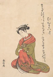 The Courtesan Itsuhata with Her Pipe, ca. 1765