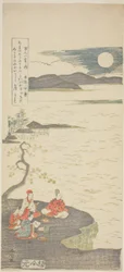 The Poet Nakamaro, from the series One Hundred Poems by One Hundred Poets