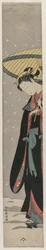 Woman Bihin with Parasol in Snow (From the Series Mu Tamagawa)