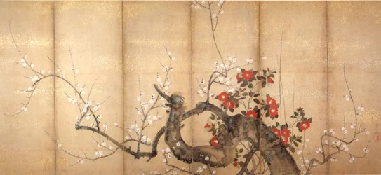 Flowering Plum and Camellia