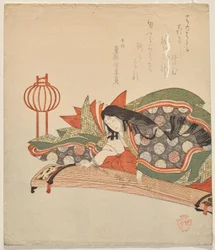 Noblewomen Seated at the Koto