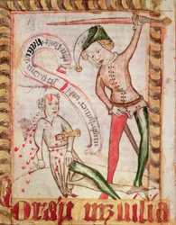 Crime, from the National Law Codes of Magnus Eriksson, c.1450