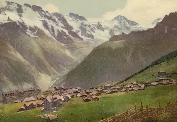 Berner Oberland: Murren, Totalansicht
