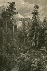 Gorge in the Bernina Pass