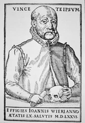 John Wier, copy of an illustration from De Lamiis Liber, Basel 1577, used in a History of Magic, published late 19th century