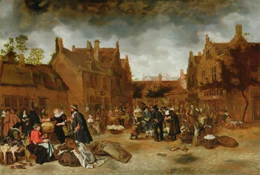 A Marketplace in Winter, 1653