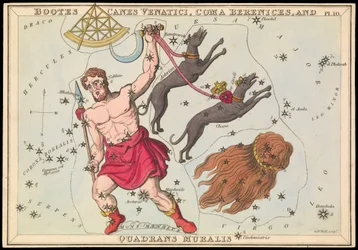 Bootes Canes Venatici, Coma Berenices and Quadrans Muralis, c.1825