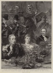 Lord Rosebery Rising to Speak at the Lord Mayor