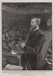 Sir Michael Hicks-Beach making his Budget Statement