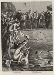Swimming Races at Harrow